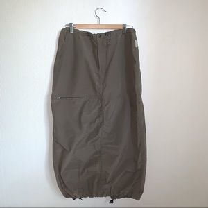 Y2K Vintage Columbia Dusty Brown Hiking Cargo Maxi Skirt